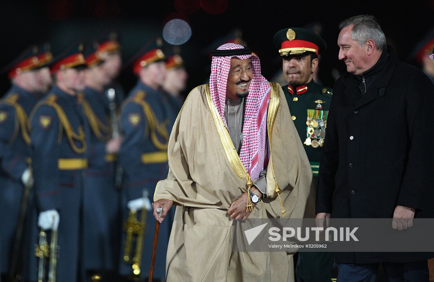 King of Saudi Arabia Salman bin Abdulaziz Al Saud arrives in Moscow