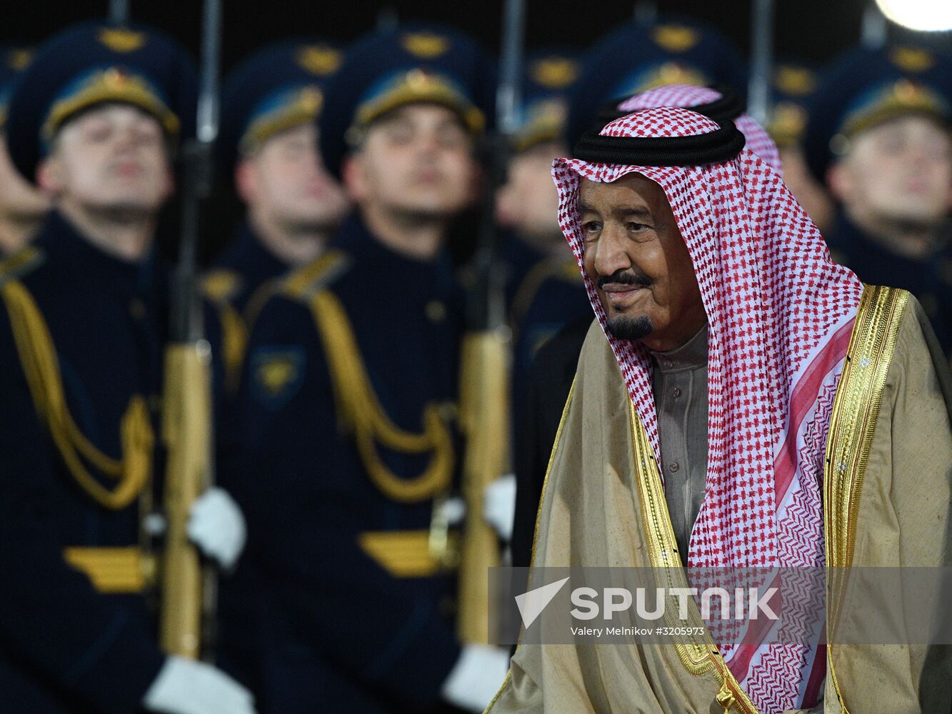 King of Saudi Arabia Salman bin Abdulaziz Al Saud arrives in Moscow