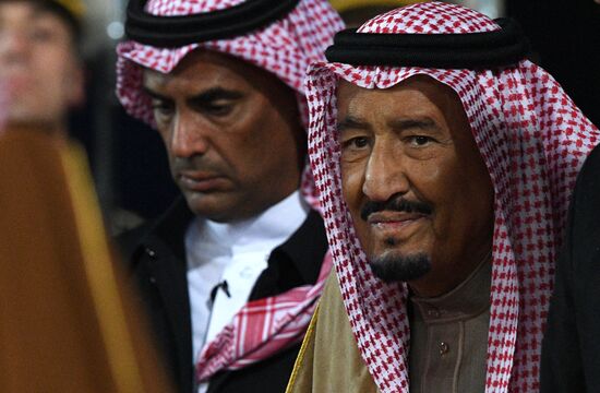King of Saudi Arabia Salman bin Abdulaziz Al Saud arrives in Moscow