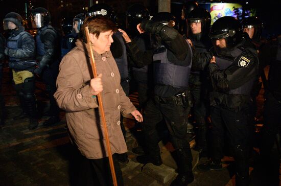 Protest against police misconduct in Kiev