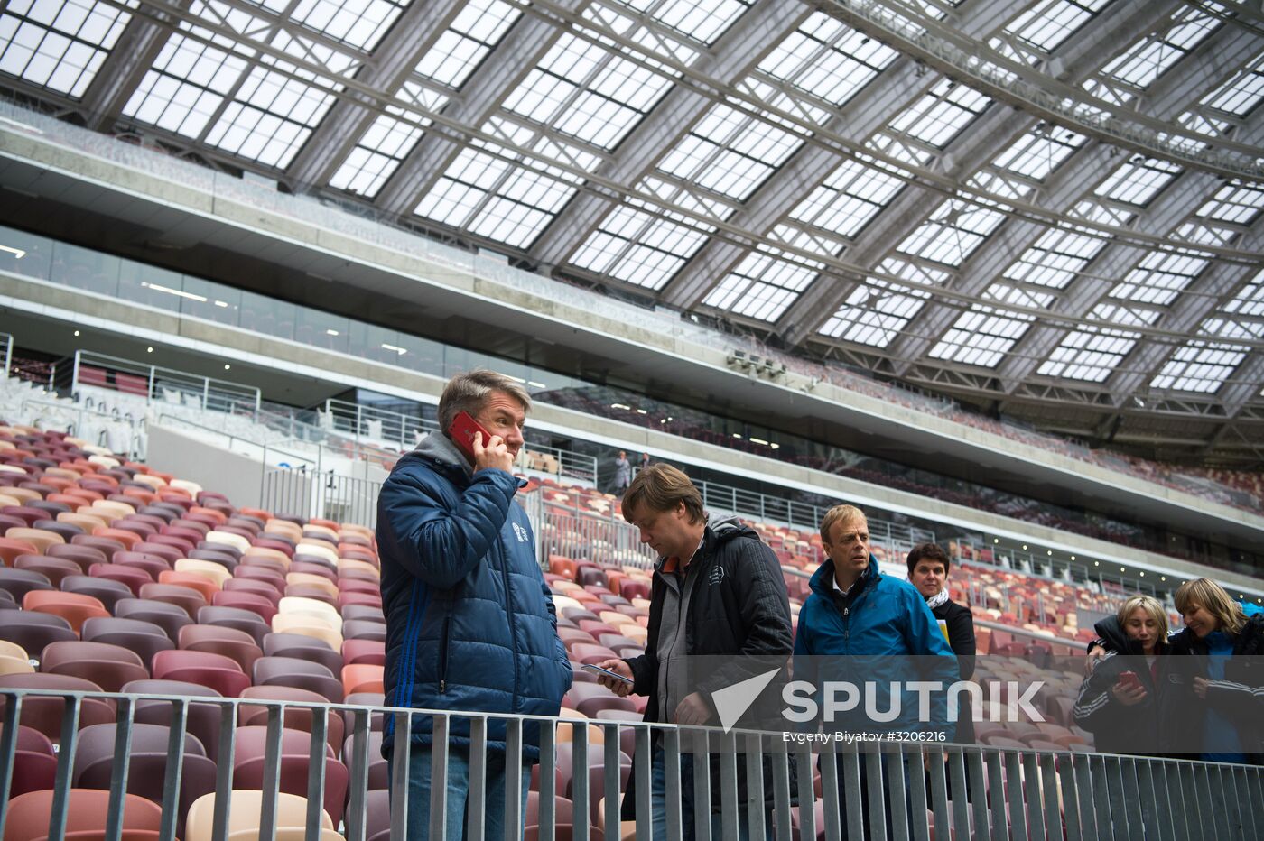 FIFA delegation and Rossiya 2018 Organizing Committee inspect Luzhniki Stadium