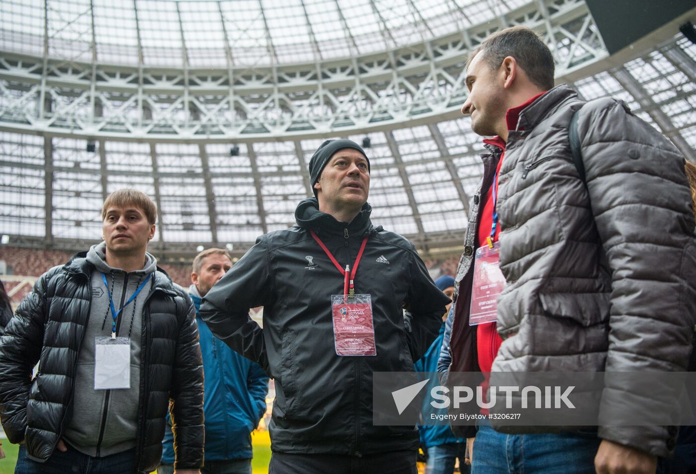 FIFA delegation and Rossiya 2018 Organizing Committee inspect Luzhniki Stadium