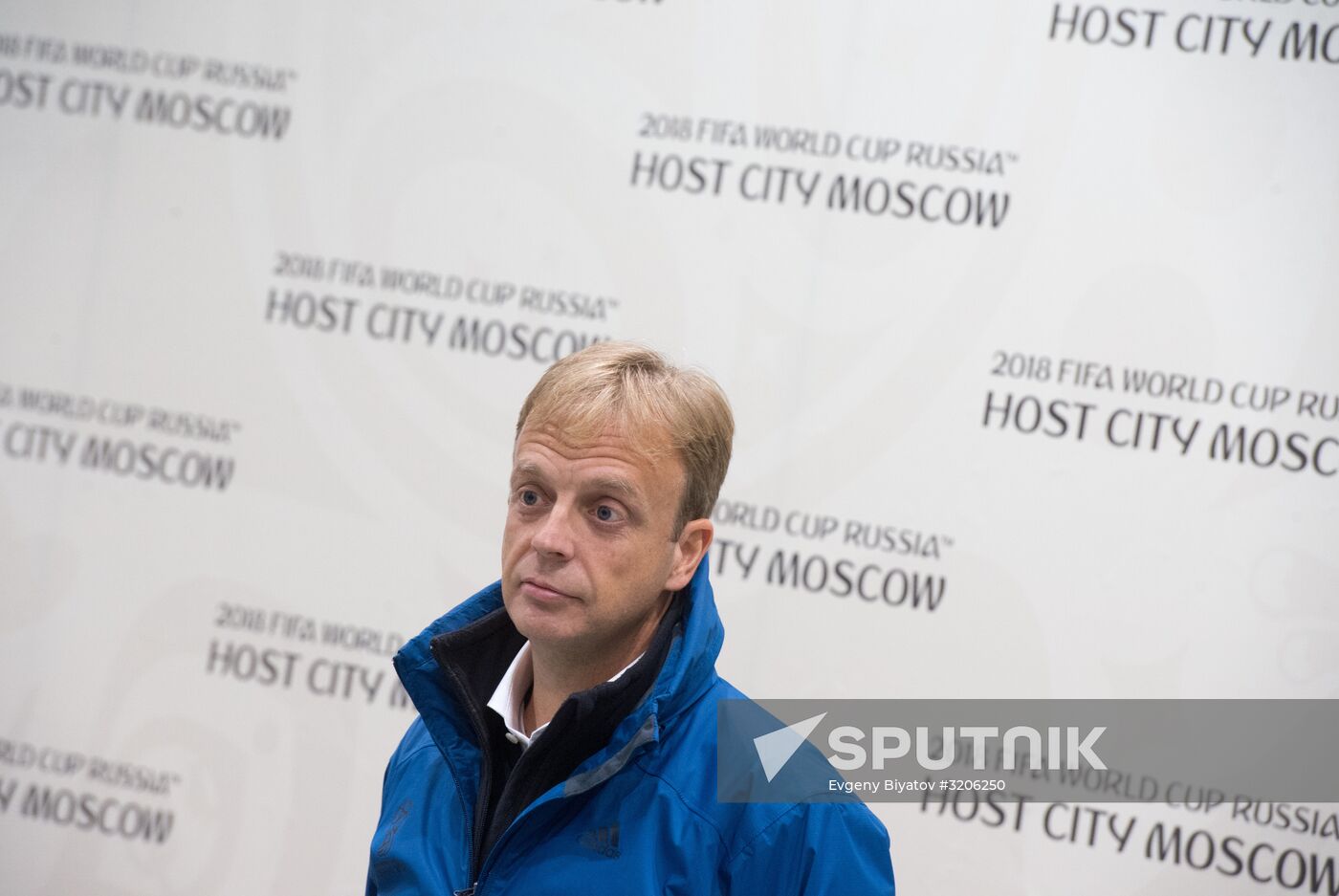 FIFA delegation and Rossiya 2018 Organizing Committee inspect Luzhniki Stadium