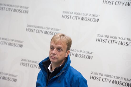 FIFA delegation and Rossiya 2018 Organizing Committee inspect Luzhniki Stadium