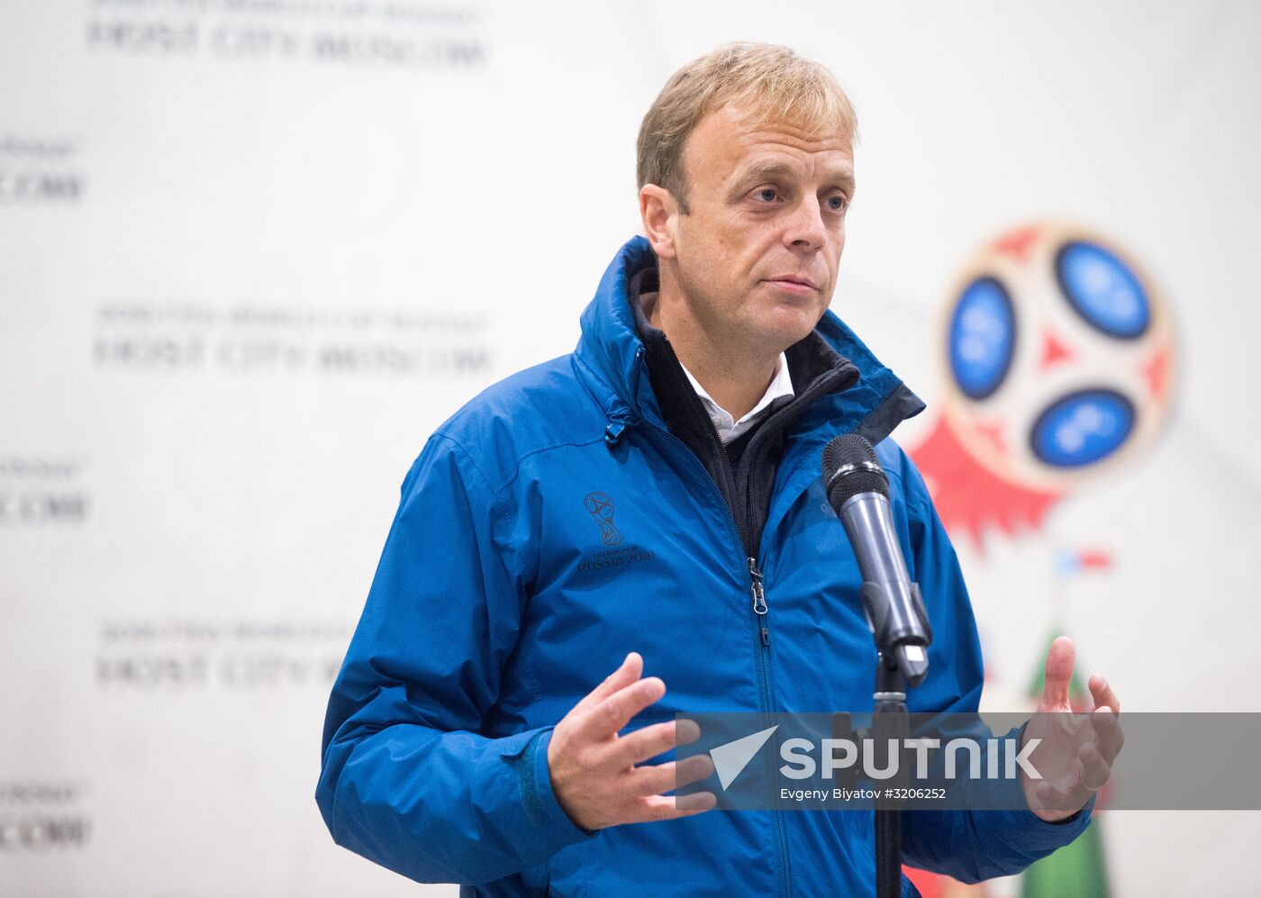 FIFA delegation and Rossiya 2018 Organizing Committee inspect Luzhniki Stadium