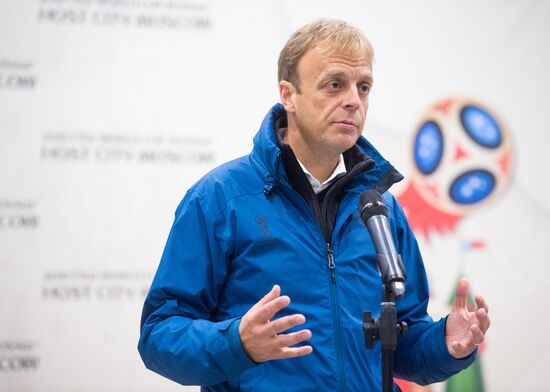FIFA delegation and Rossiya 2018 Organizing Committee inspect Luzhniki Stadium