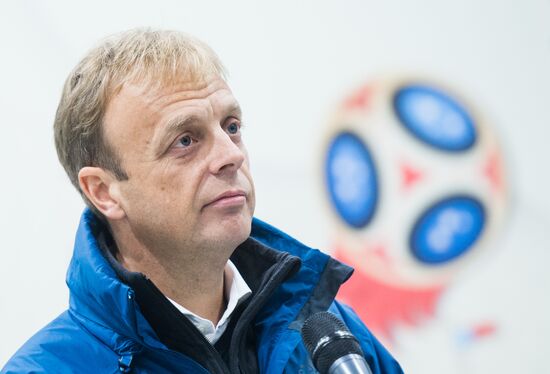 FIFA delegation and Rossiya 2018 Organizing Committee inspect Luzhniki Stadium