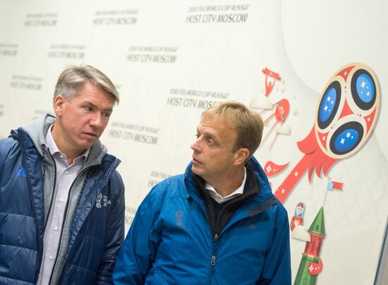 FIFA delegation and Rossiya 2018 Organizing Committee inspect Luzhniki Stadium