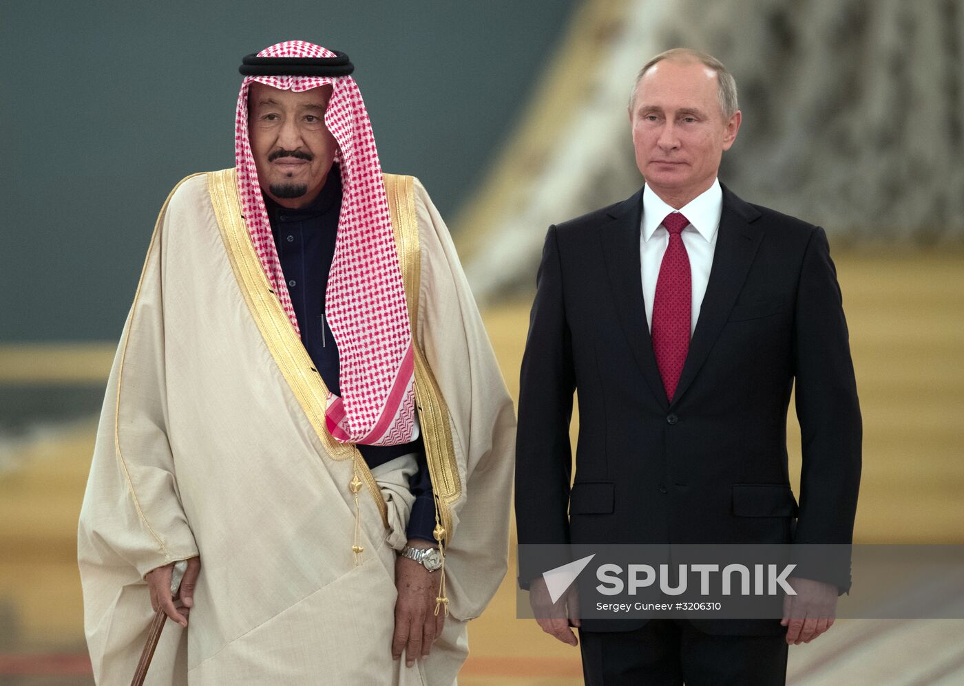 Russian President Vladimir Putin's talks with King Salman bin Abdulaziz Al Saud of Saudi Arabia
