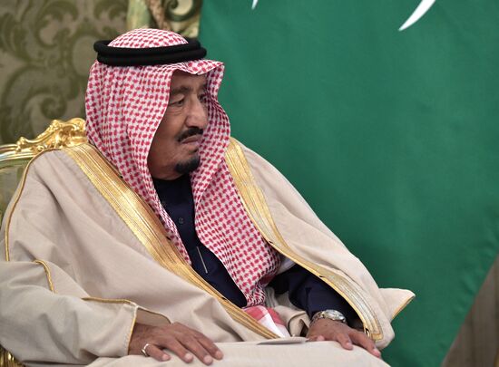 Russian President Vladimir Putin's talks with King Salman bin Abdulaziz Al Saud of Saudi Arabia
