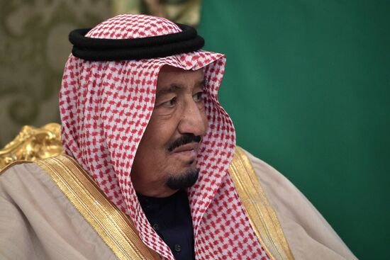 Russian President Vladimir Putin's talks with King Salman bin Abdulaziz Al Saud of Saudi Arabia