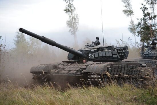 Tank exercise in Voronezh Region