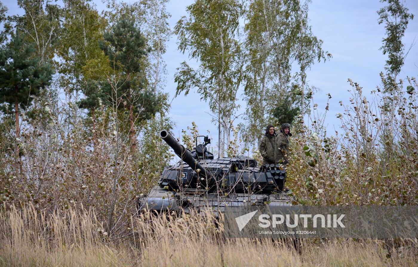 Tank exercise in Voronezh Region