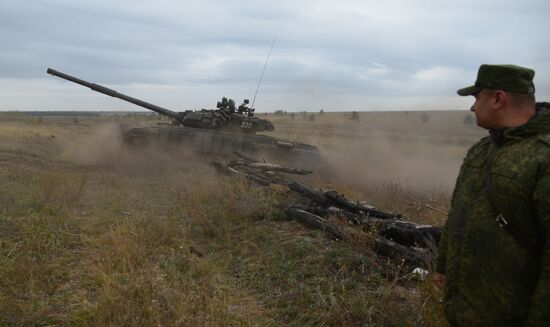 Tank exercise in Voronezh Region