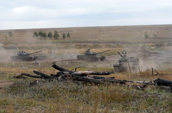 Tank exercise in Voronezh Region