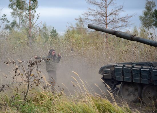 Tank exercise in Voronezh Region