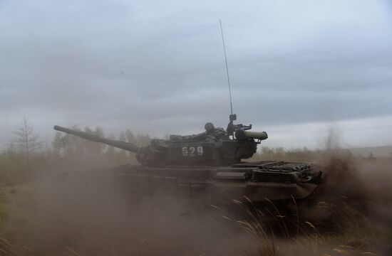 Tank exercise in Voronezh Region