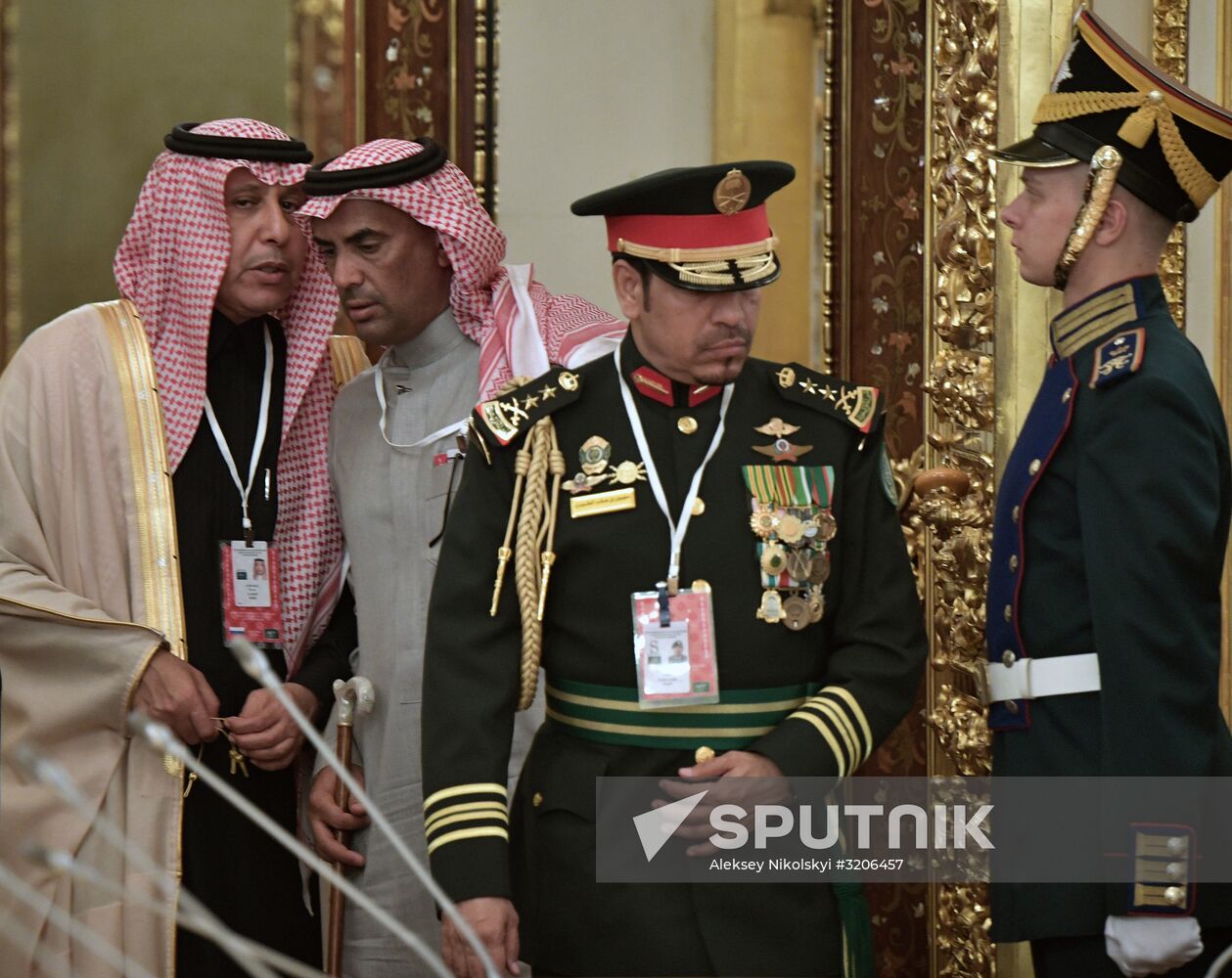 Russian President Vladimir Putin's talks with King Salman bin Abdulaziz Al Saud of Saudi Arabia