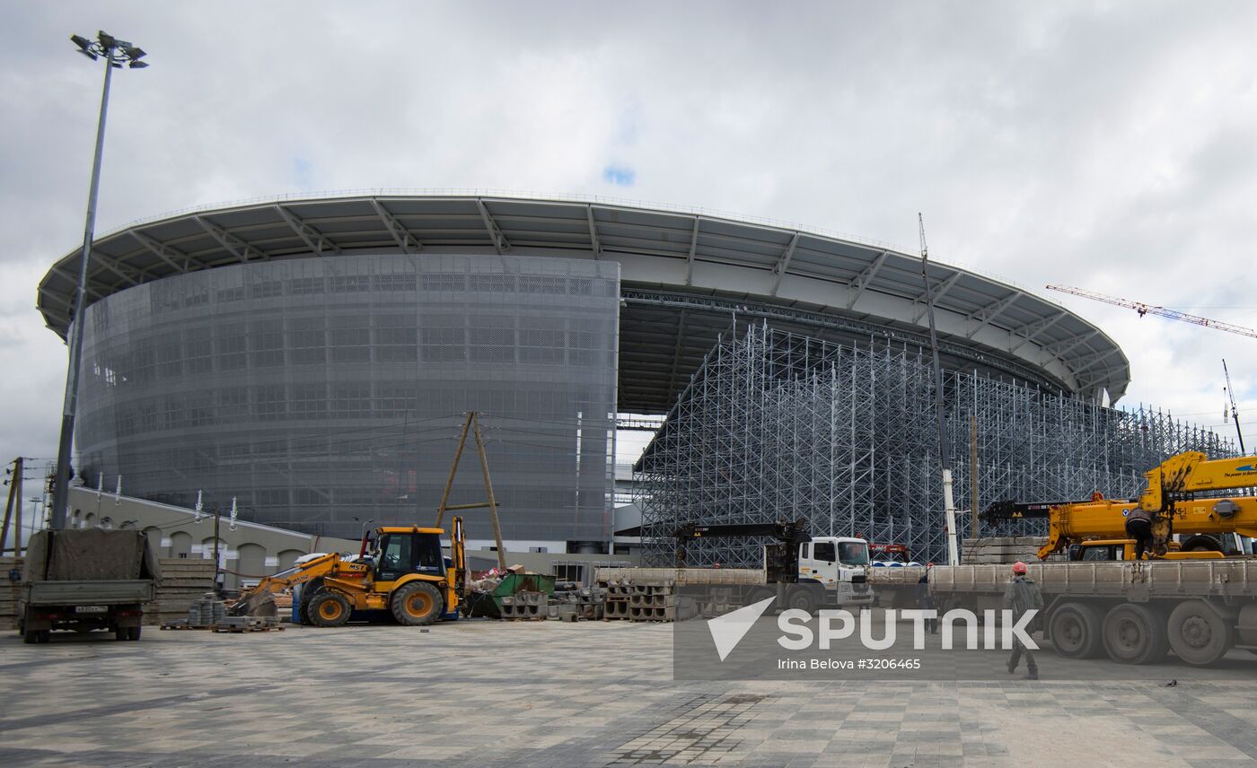 Tsentralny Stadium in Yekaterinburg undergoes reconstruction