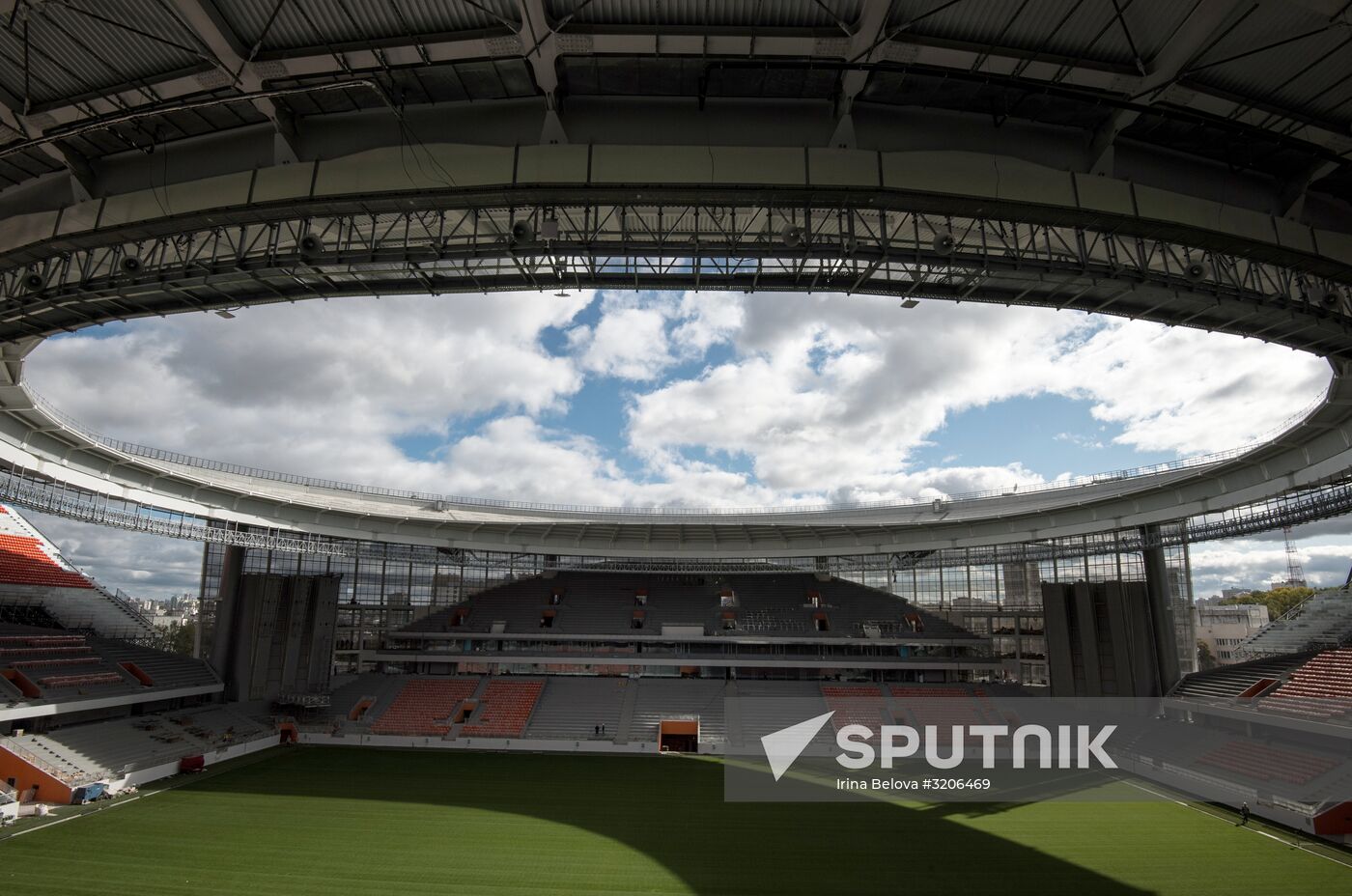 Tsentralny Stadium in Yekaterinburg undergoes reconstruction