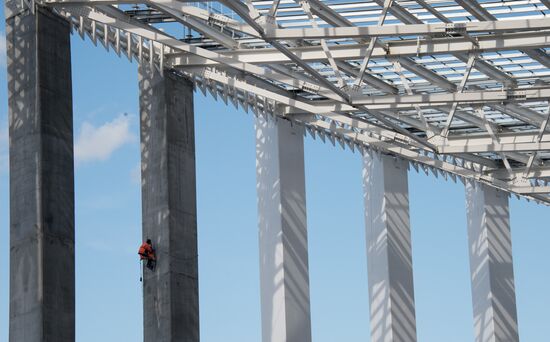 Nizhny Novgorod Stadium under construction