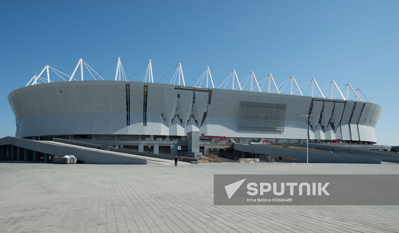 Rostov Arena construction in Rostov-on-Don
