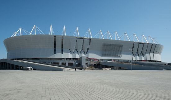 Rostov Arena construction in Rostov-on-Don