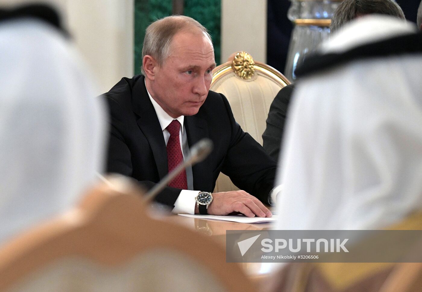Russian President Vladimir Putin's talks with King Salman bin Abdulaziz Al Saud of Saudi Arabia