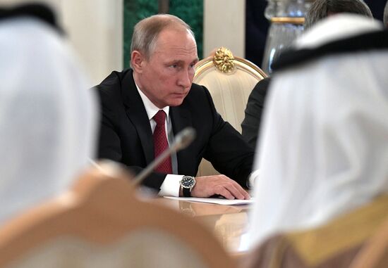 Russian President Vladimir Putin's talks with King Salman bin Abdulaziz Al Saud of Saudi Arabia