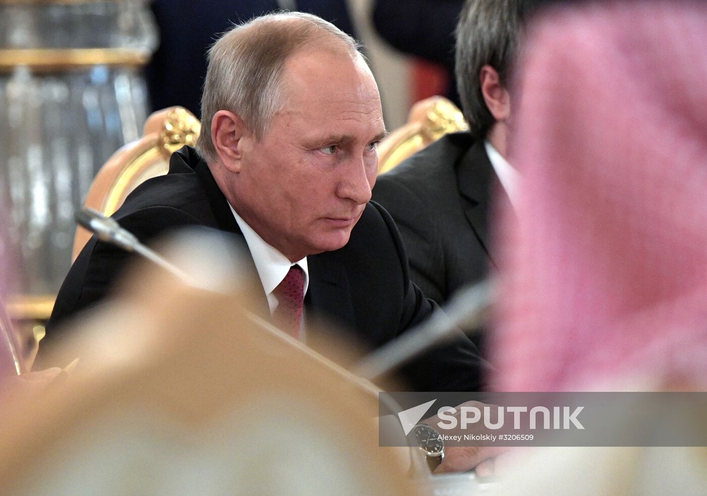 Russian President Vladimir Putin's talks with King Salman bin Abdulaziz Al Saud of Saudi Arabia