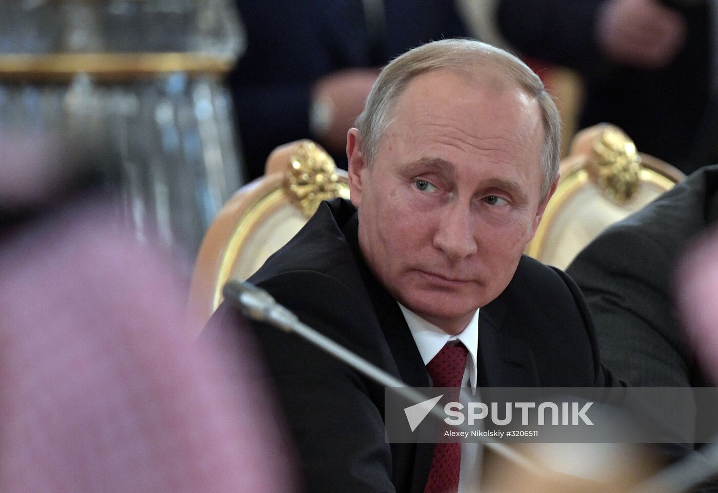 Russian President Vladimir Putin's talks with King Salman bin Abdulaziz Al Saud of Saudi Arabia