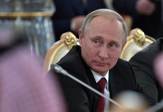 Russian President Vladimir Putin's talks with King Salman bin Abdulaziz Al Saud of Saudi Arabia