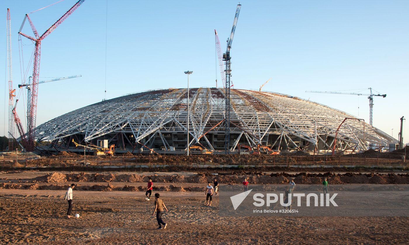 Samara Arena under construction