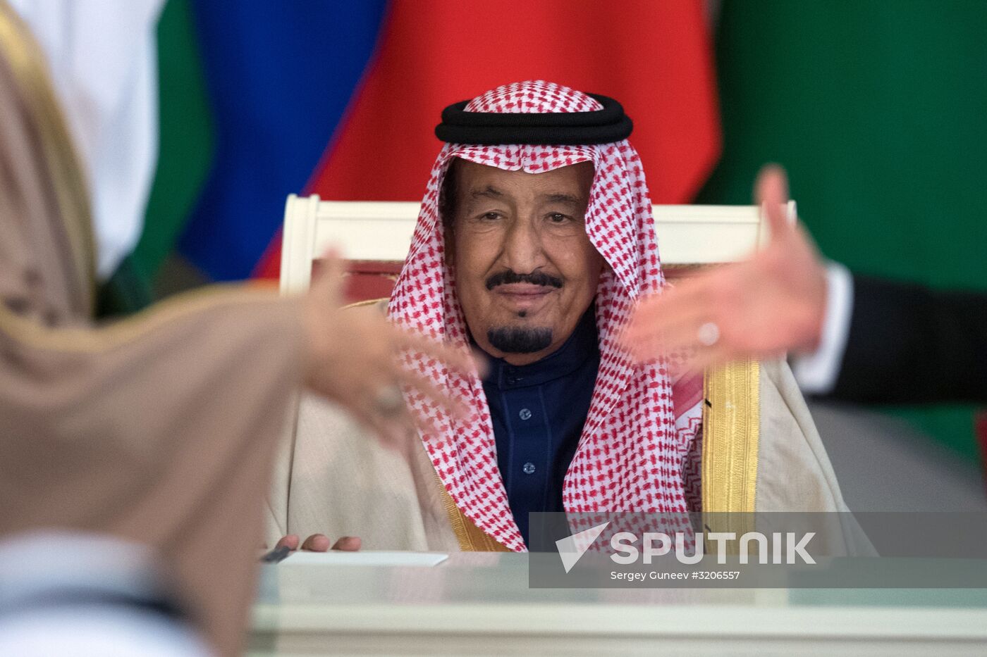 Russian President Vladimir Putin's talks with King Salman bin Abdulaziz Al Saud of Saudi Arabia