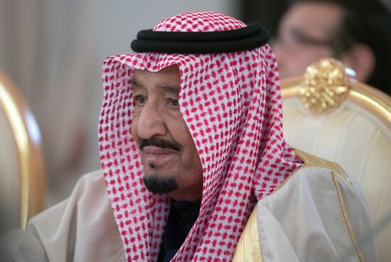 Russian President Vladimir Putin's talks with King Salman bin Abdulaziz Al Saud of Saudi Arabia