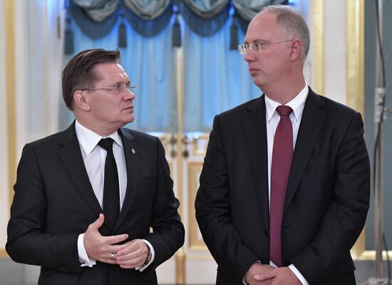 Russian President Vladimir Putin holds talks with King of Saudi Arabia Salman bin Abdulaziz Al Saud