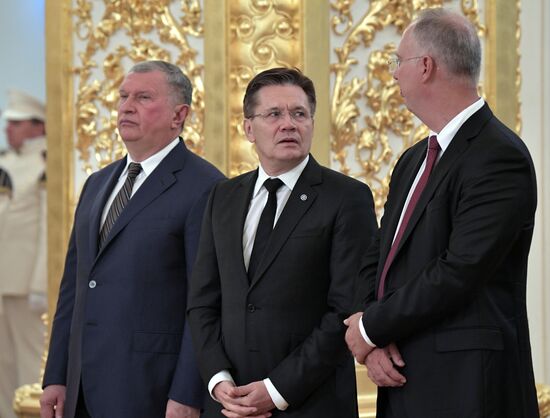 Russian President Vladimir Putin holds talks with King of Saudi Arabia Salman bin Abdulaziz Al Saud