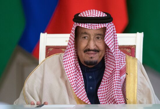 Russian President Vladimir Putin's talks with King Salman bin Abdulaziz Al Saud of Saudi Arabia