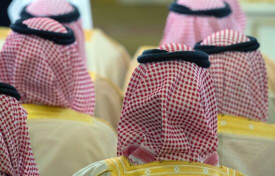 Russian President Vladimir Putin holds talks with King of Saudi Arabia Salman bin Abdulaziz Al Saud