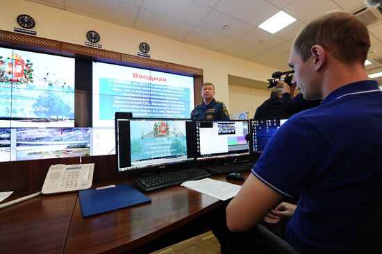 EMERCOM holds drill in Rostov-on-Don