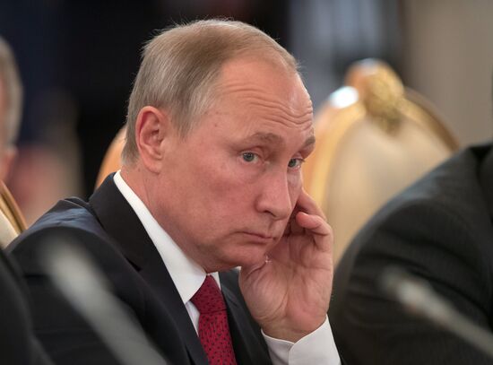 Russian President Vladimir Putin's talks with King Salman bin Abdulaziz Al Saud of Saudi Arabia