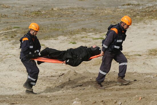 EMERCOM holds drill in Rostov-on-Don