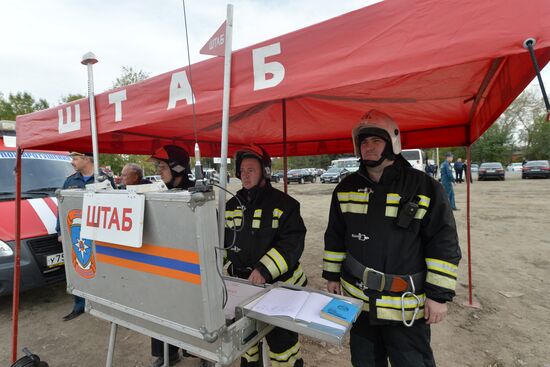 EMERCOM holds drill in Rostov-on-Don