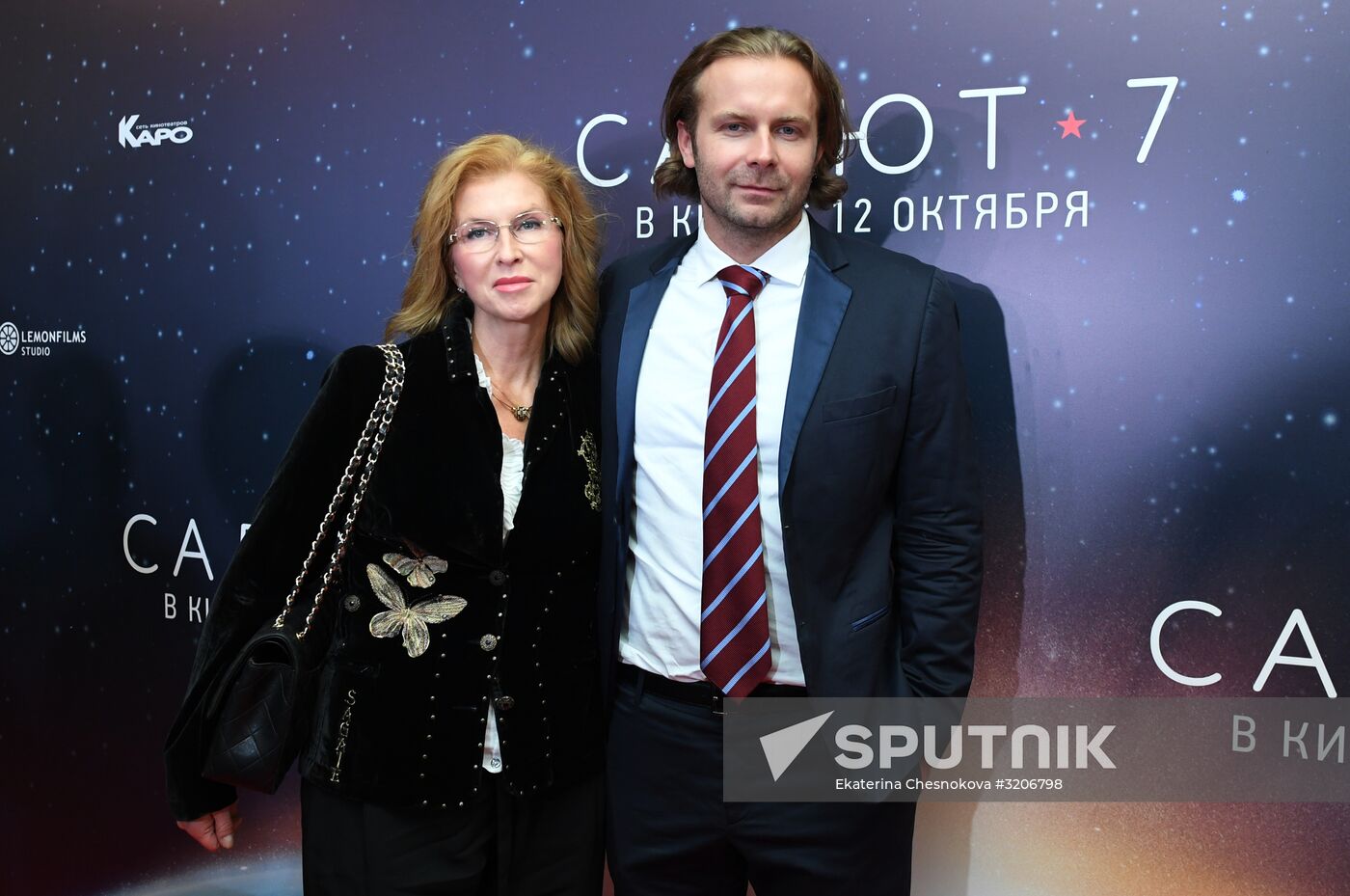 First run of movie "Salyut-7"