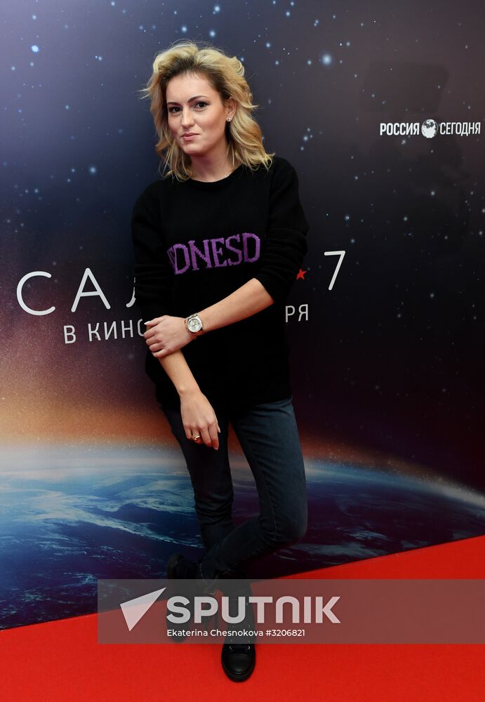 First run of movie "Salyut-7"