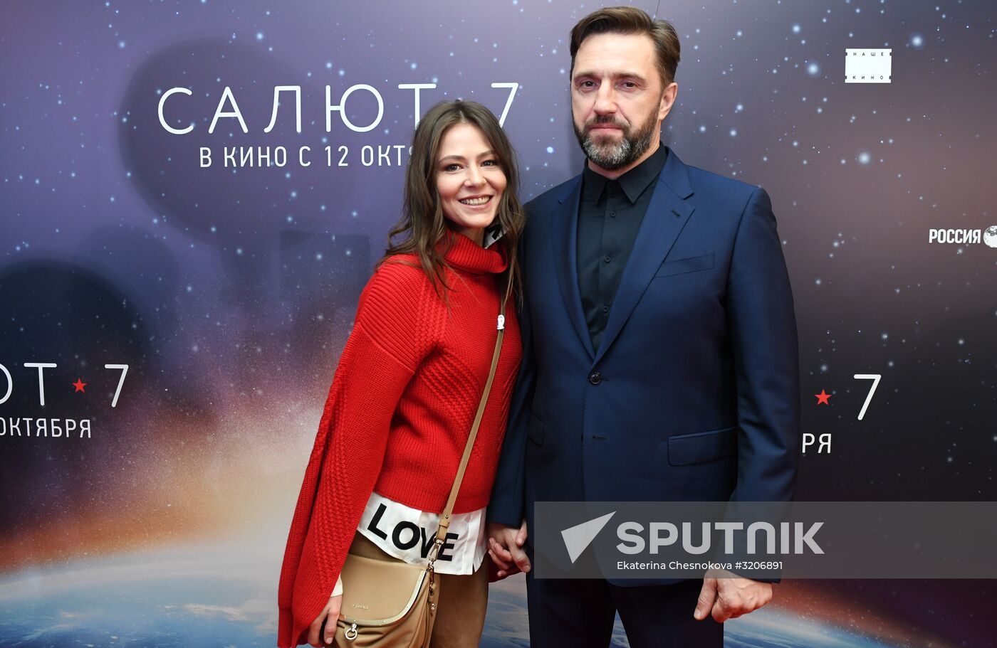 First run of movie "Salyut-7"
