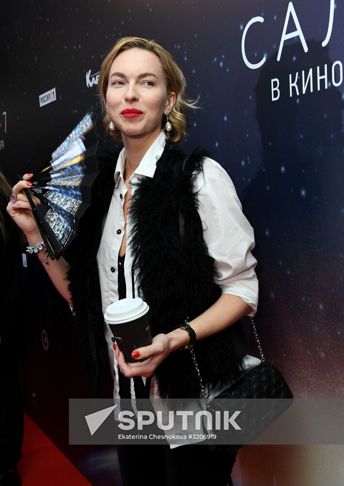 First run of movie "Salyut-7"