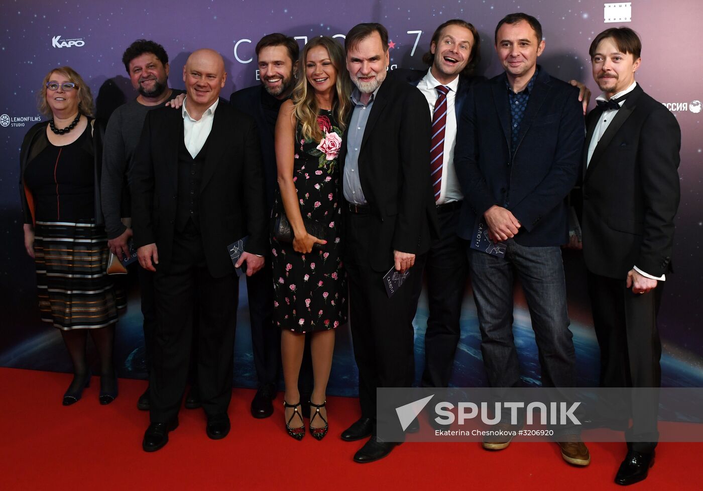 First run of movie "Salyut-7"