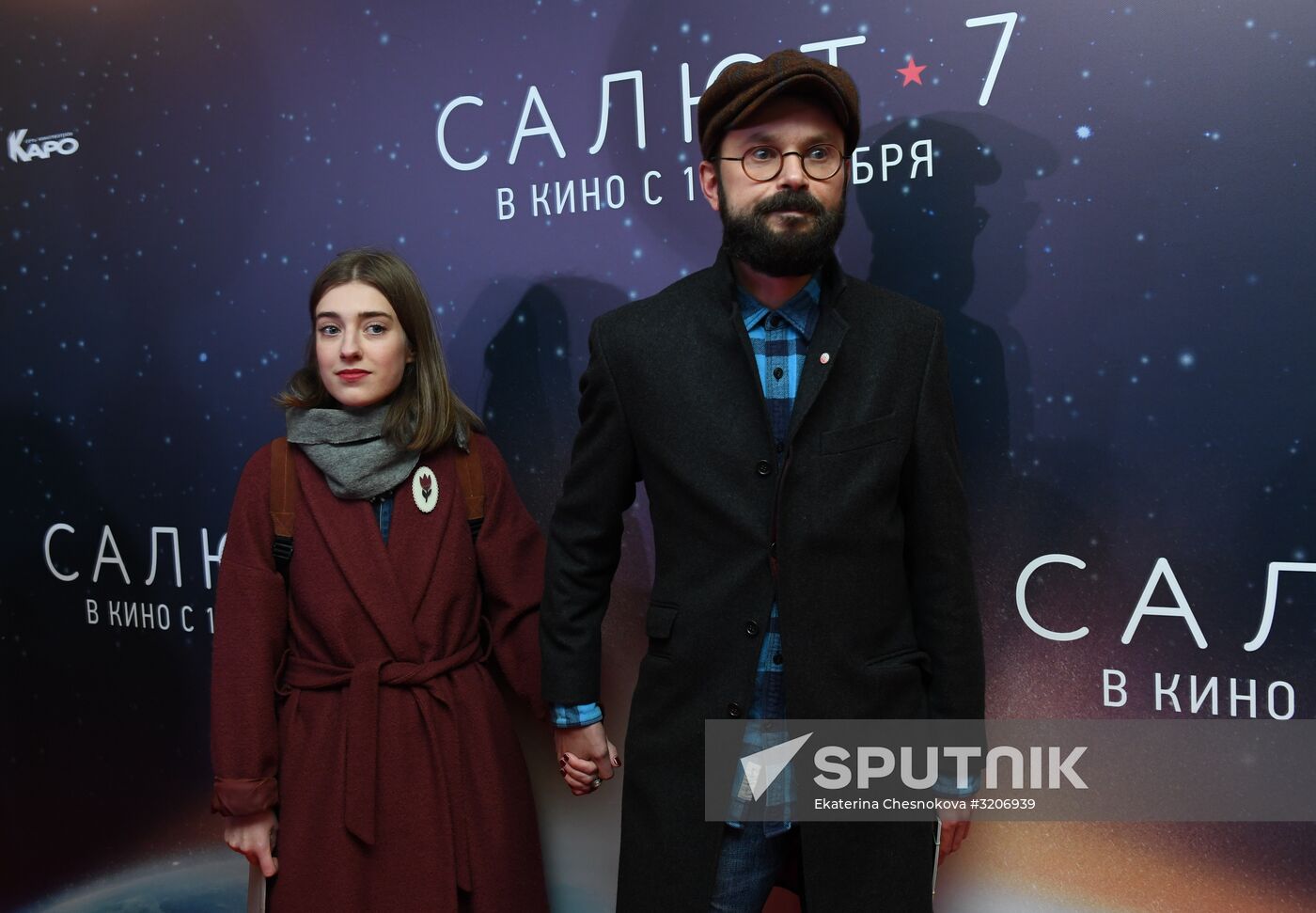 First run of movie "Salyut-7"