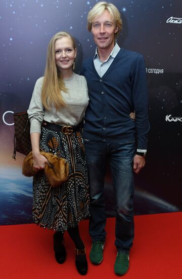 First run of movie "Salyut-7"